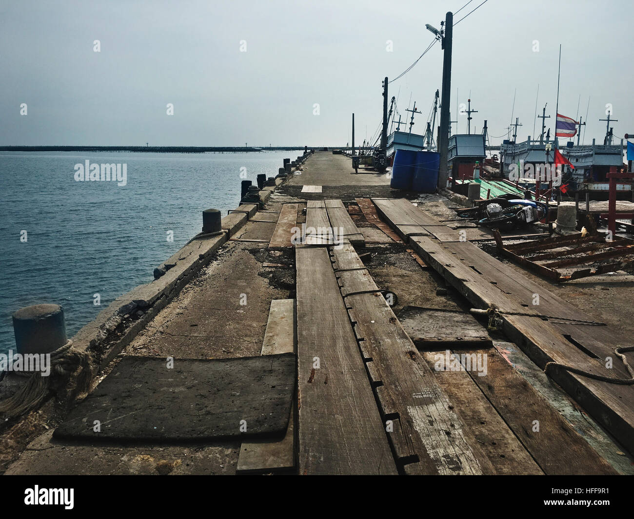 Fischerei Boot Seascape Schiff Natur-Konzept Stockfoto