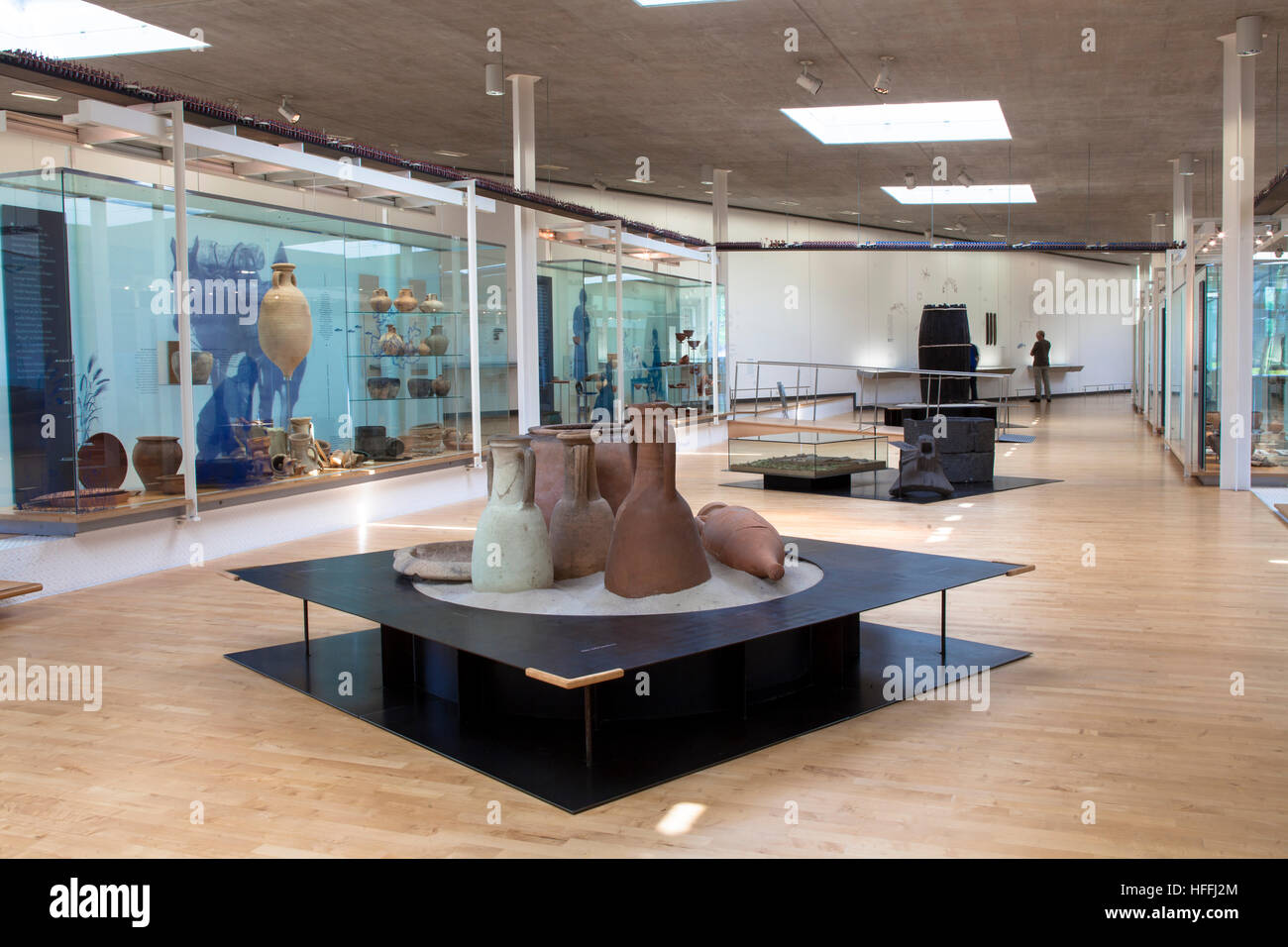 Deutschland, Haltern am See, das LWL-Römermuseum. Das Museum zeigt die wichtigste Erkenntnis der römischen Lagern entlang des Flusses Lippe Stockfoto