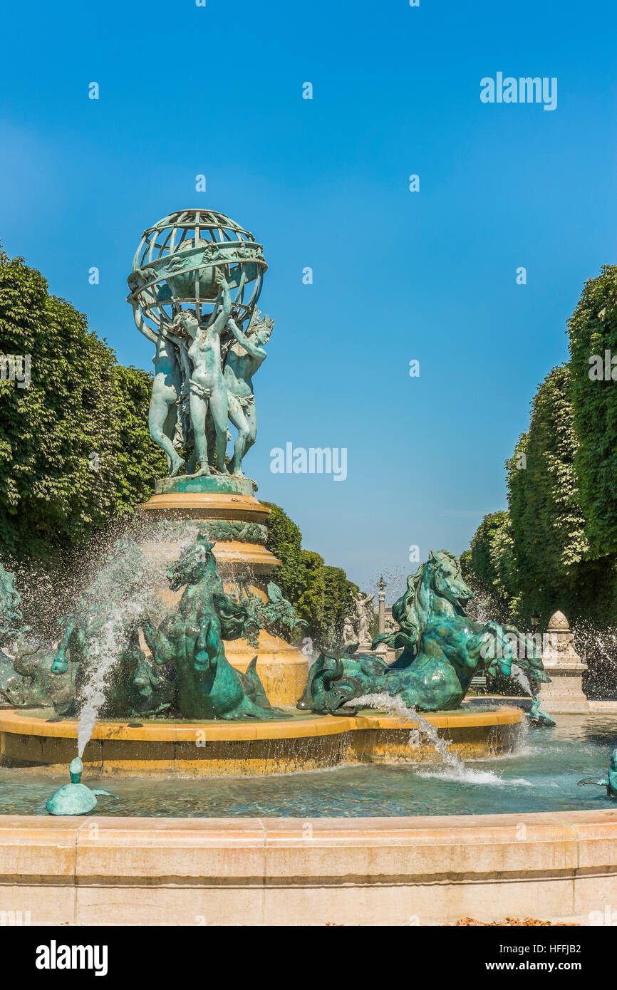 Fontaine de L´observatoire, Jardin Marcopolo Stockfoto