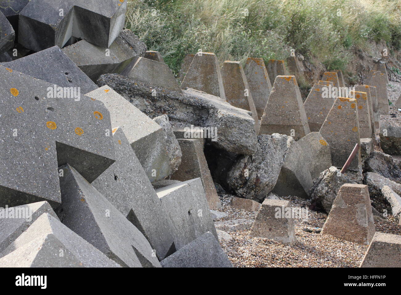 Meer Verteidigung, Isle of Grain, Kent Stockfoto