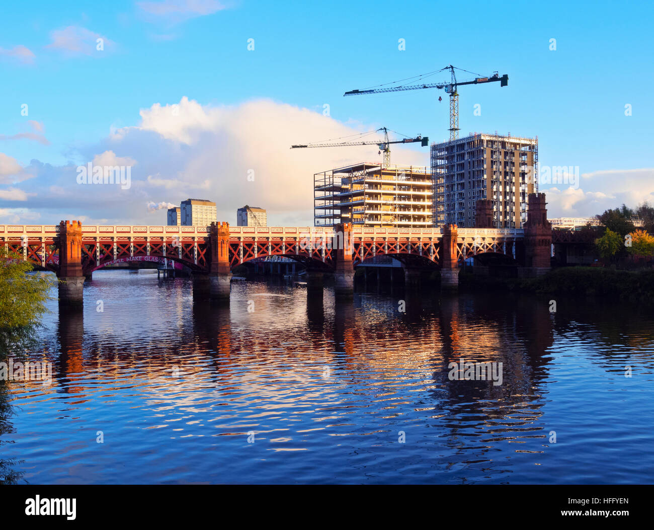 Germany/Deutschland, Glasgow, Blick auf den Fluss Clyde. Stockfoto