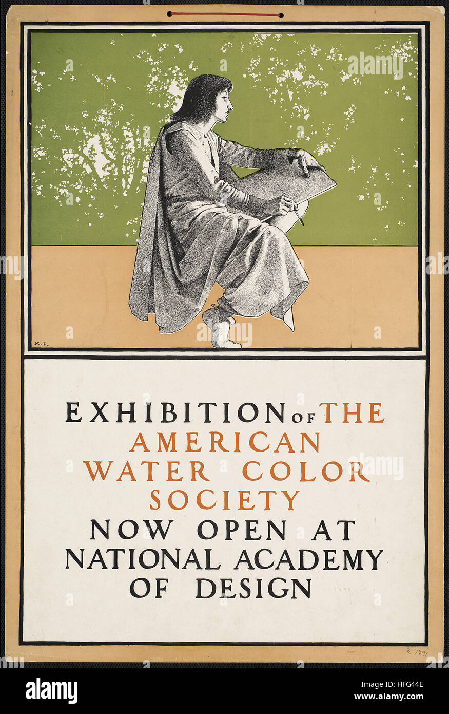 Ausstellung des Vereins American Water Color Stockfoto