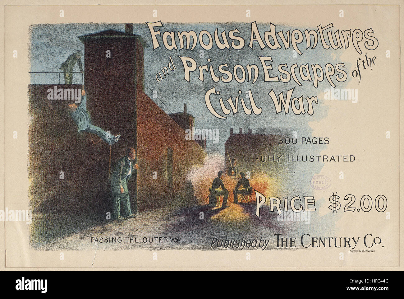 Berühmte Abenteuer und Gefängnis entweicht des Bürgerkrieges Stockfoto