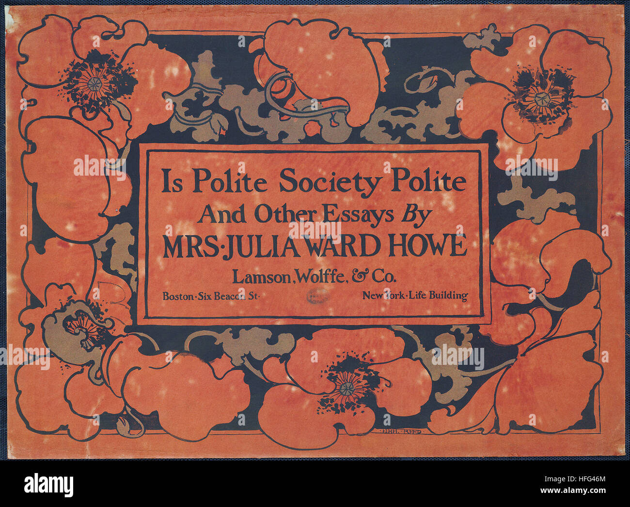 Ist die höfliche Gesellschaft höflich und andere Essays von Frau Julia Ward Howe Stockfoto