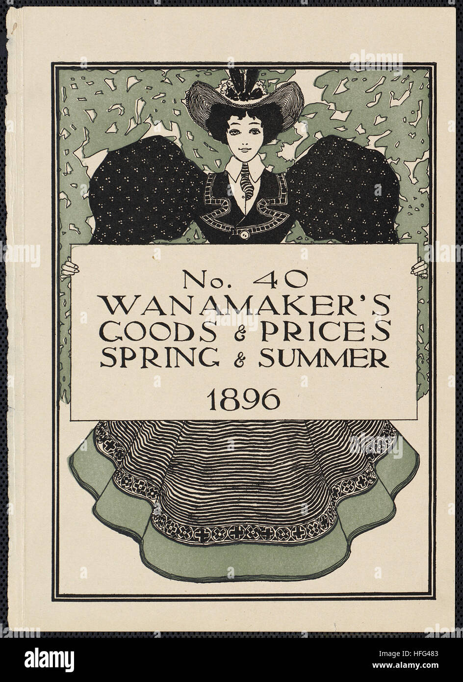 Nr. 40. Wanamakers waren & Preise, Frühjahr & Sommer 1896 Stockfoto