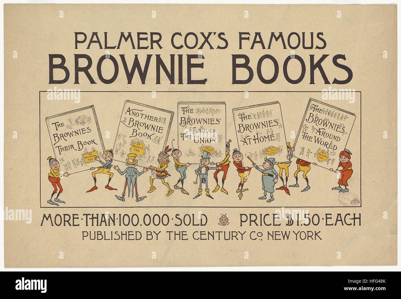 Palmer Cox berühmten Brownie Bücher Stockfoto