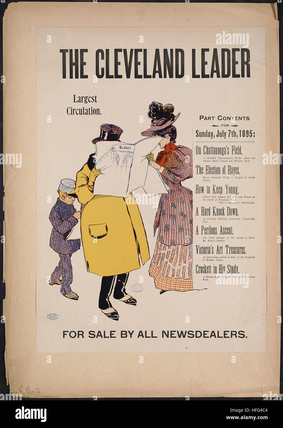 Der Cleveland-Führer für den Verkauf durch alle Newsdealers. Stockfoto