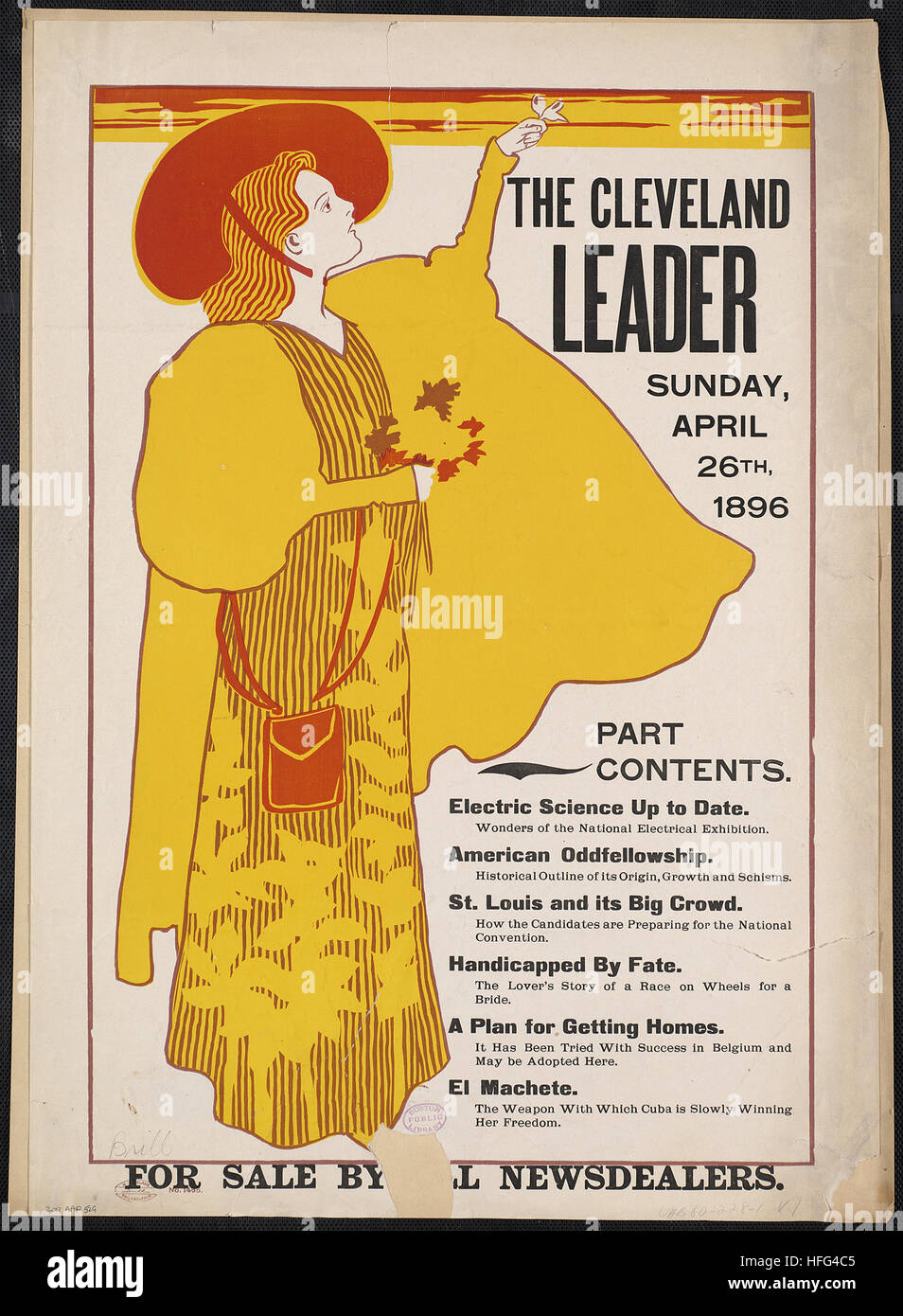 Die Führer der Cleveland, Sonntag, 26. April 1896. Stockfoto