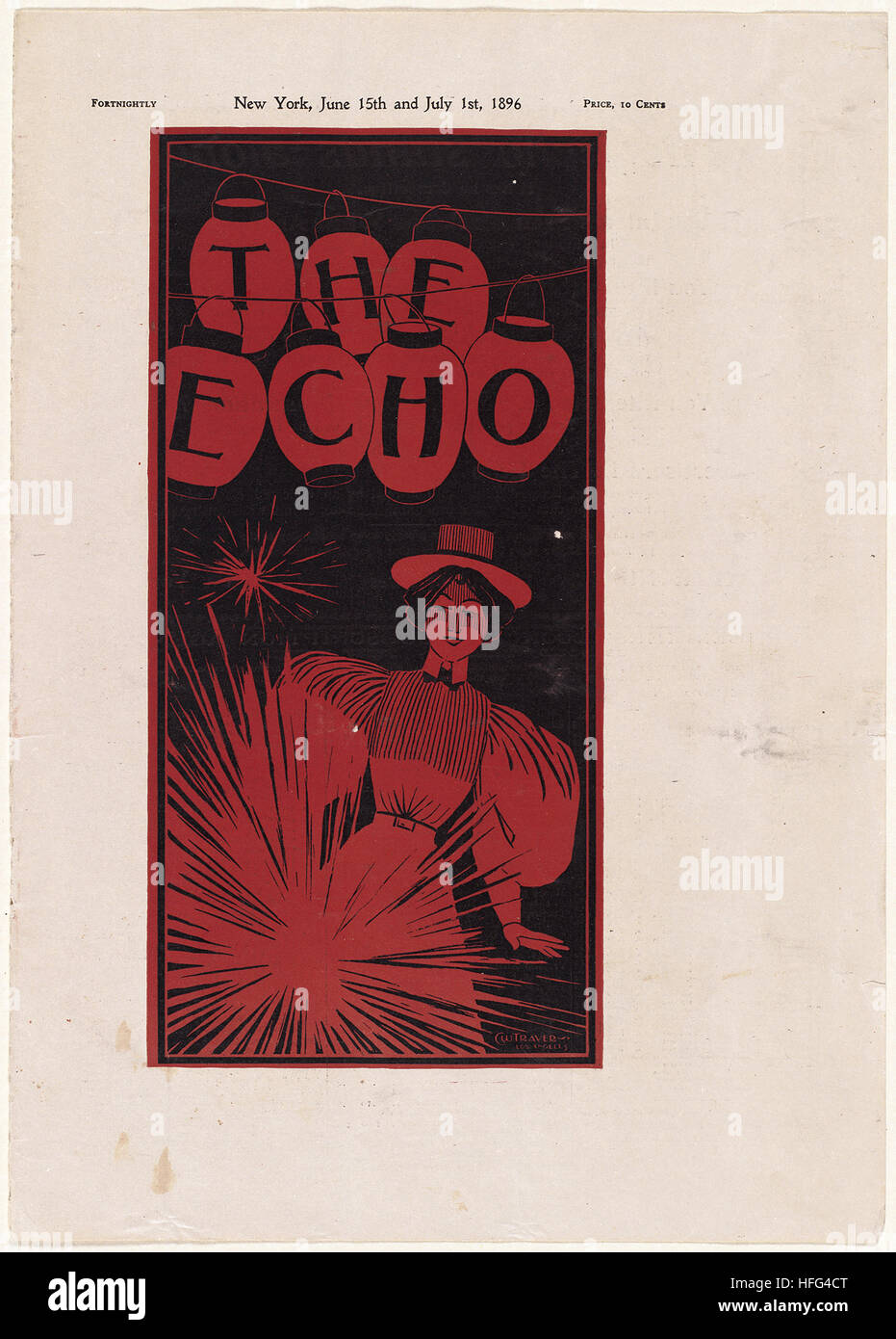 Das Echo, New York, 15. Juni und 1. Juli 1896 Stockfoto