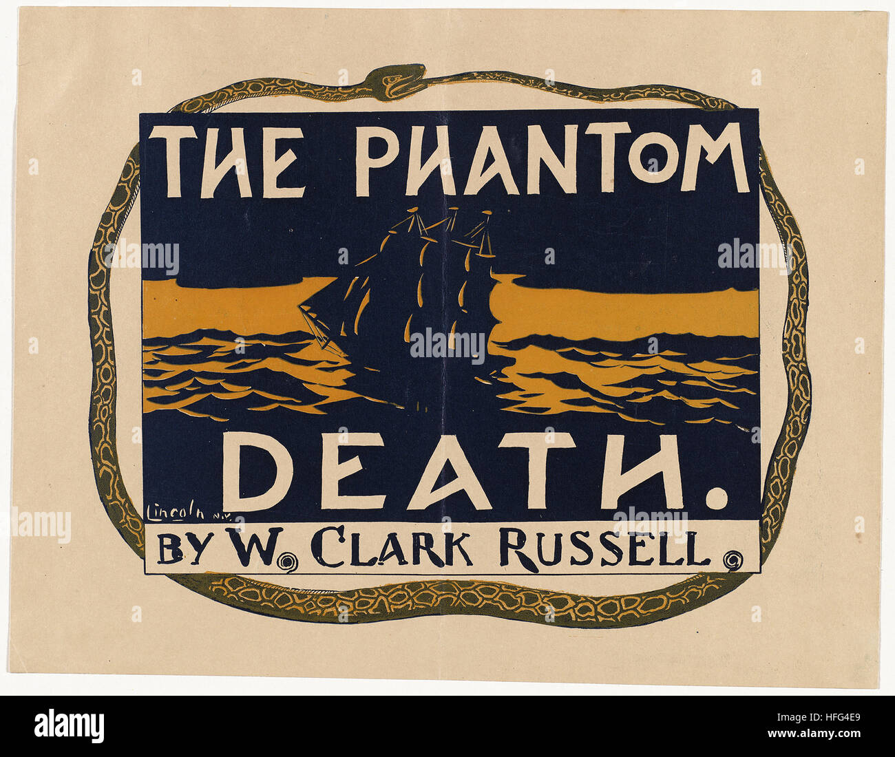 Der phantom Tod. Von W. Clark Russell. Stockfoto