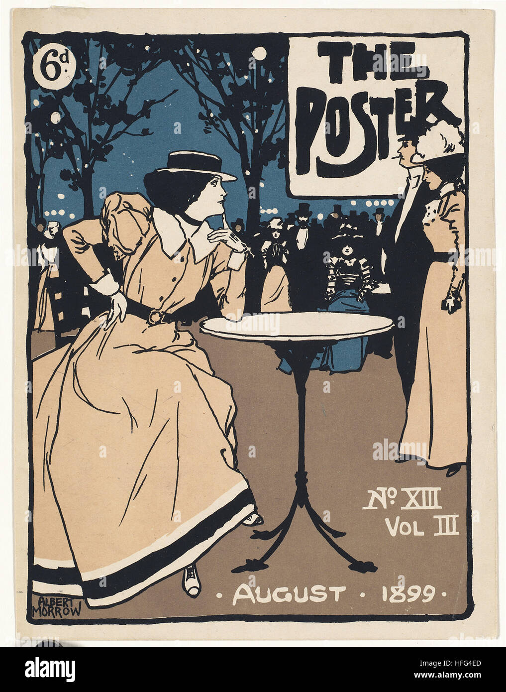 Das Plakat, August 1899 Stockfoto