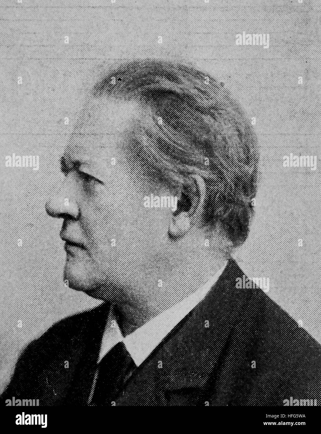 Fuerchtegott Theodor Kirchner, wurde 1823-1903, ein deutscher Komponist und Pianist der Romantik, Reproduktion Foto aus dem Jahr 1895, digital verbessert Stockfoto