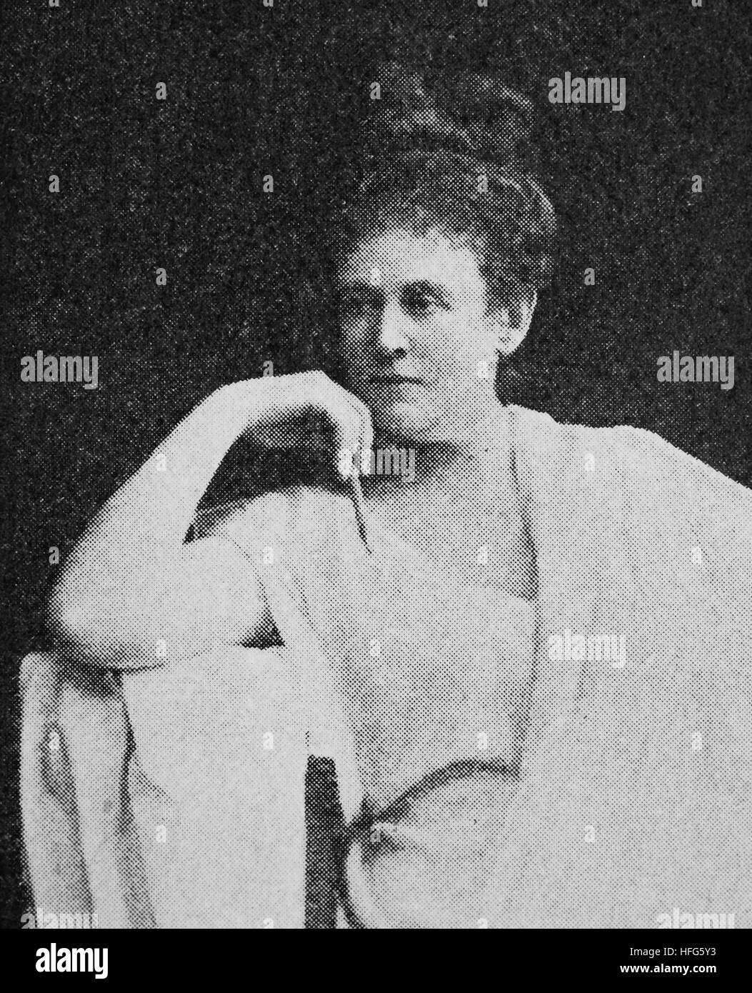 Pauline Ulrich, 1835-1916, war ein deutsches Gericht Schauspielerin am Dresdner Hoftheater, Reproduktion Foto aus dem Jahr 1895, digital verbessert Stockfoto