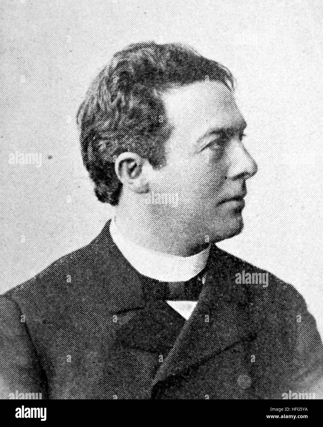Maximilian Ludwig, Geboren 1847, war ein deutscher Schauspieler, Reproduktion Foto aus dem Jahr 1895, digital verbessert Stockfoto