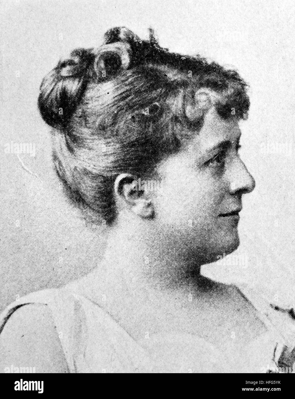 Hedwig Raabe, wurde 1844-1905, eine deutsche Schauspielerin, Reproduktion Foto aus dem Jahr 1895, digital verbessert Stockfoto