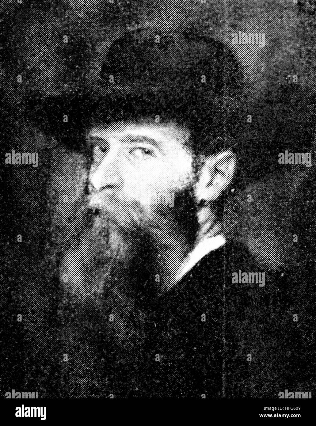 Ignaz Bruell, 1846-1907, war ein mährischen geborene Pianist und Komponist, lebte und arbeitete in Wien, Reproduktion Foto aus dem Jahr 1895, digital verbessert Stockfoto