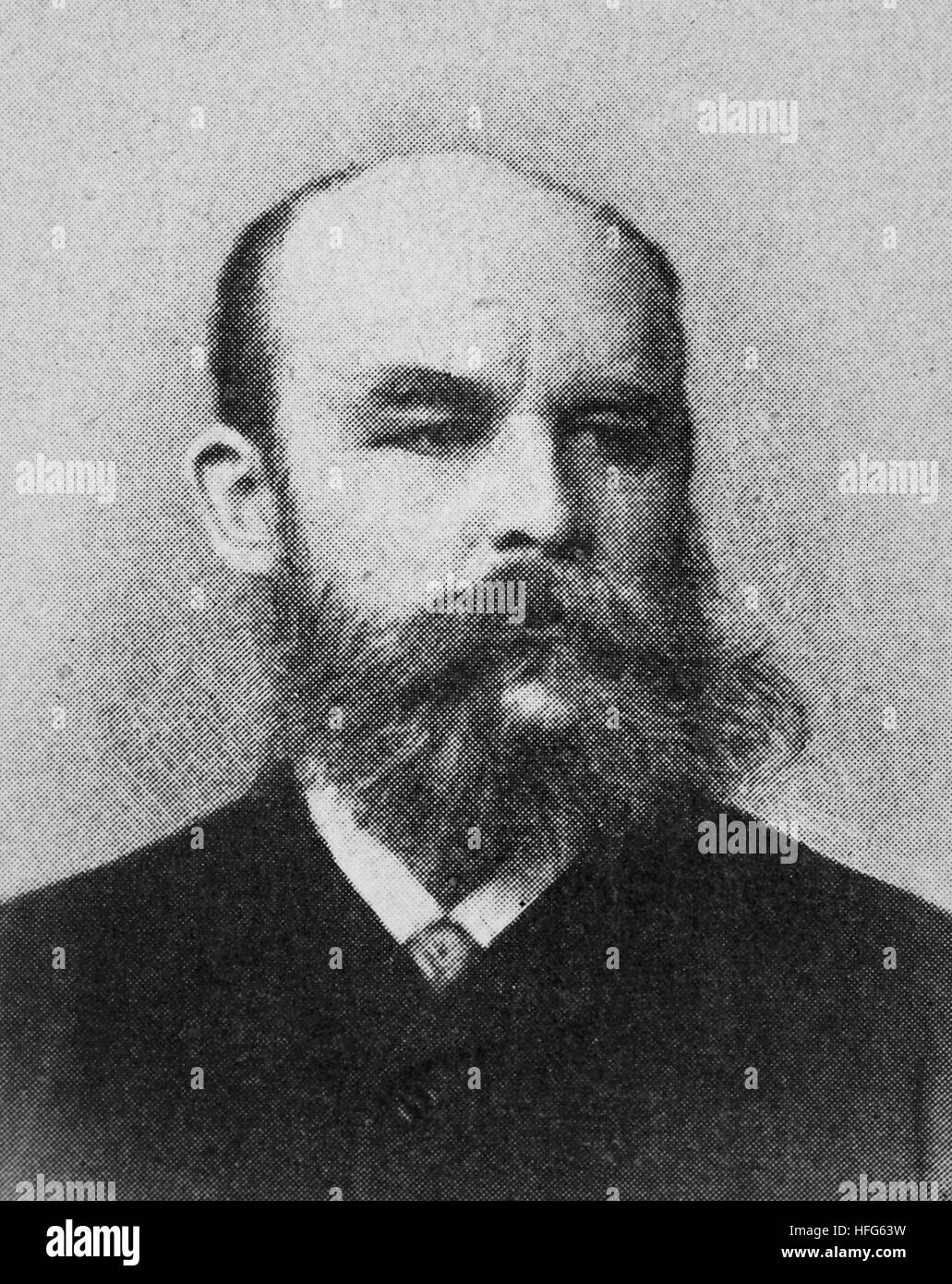 Heinrich Friedrich Wilhelm Seidel, wurde 1842-1906, ein deutscher Ingenieur, Dichter und Schriftsteller, Reproduktion Foto aus dem Jahr 1895, digital verbessert Stockfoto