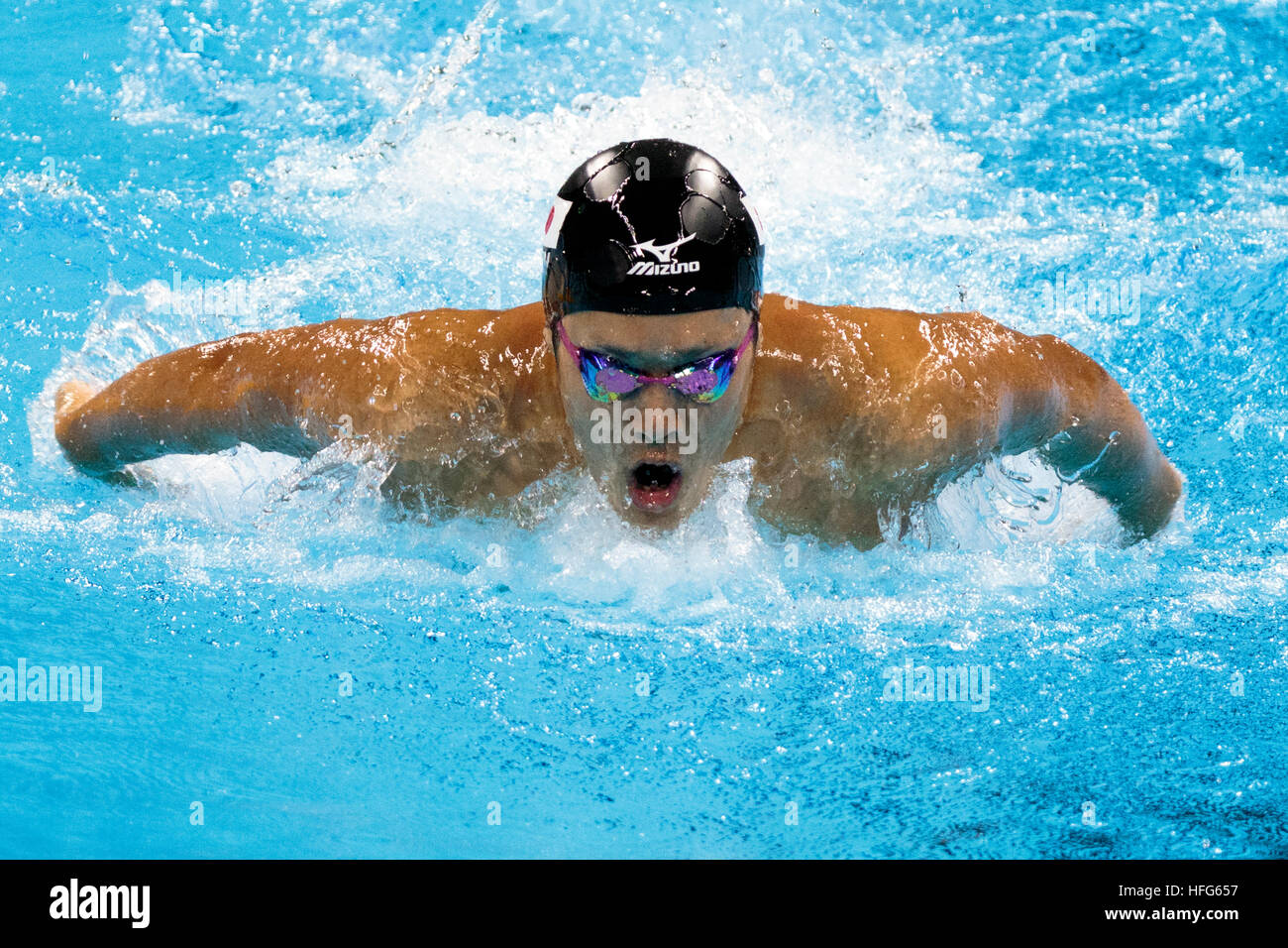 Rio De Janeiro, Brasilien. 8. August 2016. Masato Saka (JPN) im Wettbewerb mit den Herren 200m Schmetterling Hitze bei den Olympischen Sommerspielen 2016. © Paul J. Sutton / Stockfoto