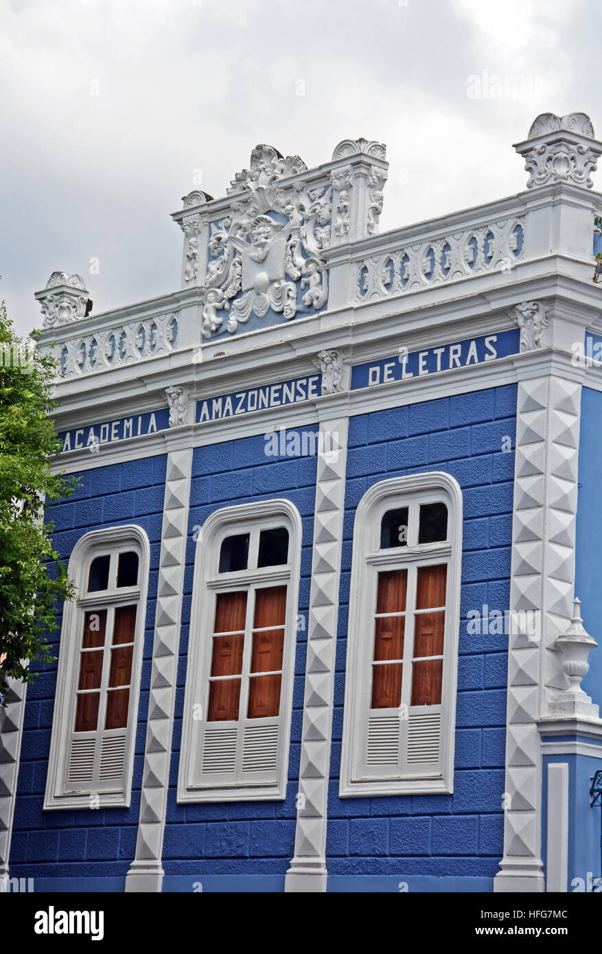 Academia Amazonense De Lettras Gebäude Manaus Brasilien Stockfoto