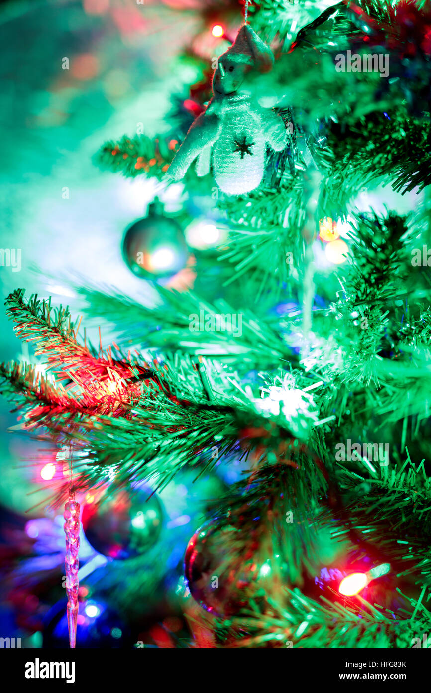 Christbaumschmuck Stockfoto