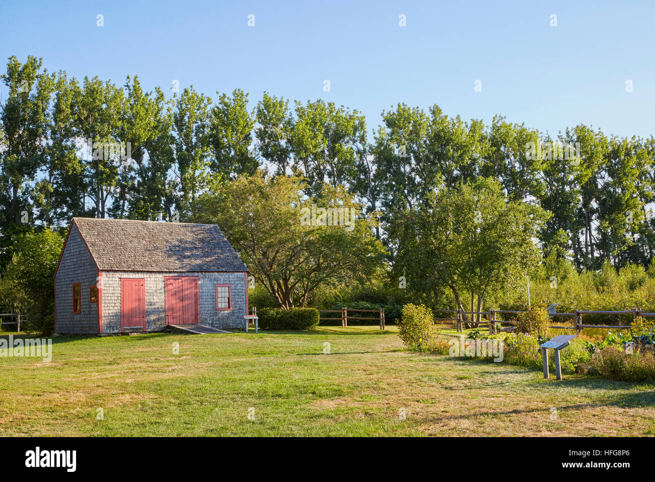 Schmiede Shop, Grand Pre, Annapolis Valley, Nova Scotia, Kanada Stockfoto
