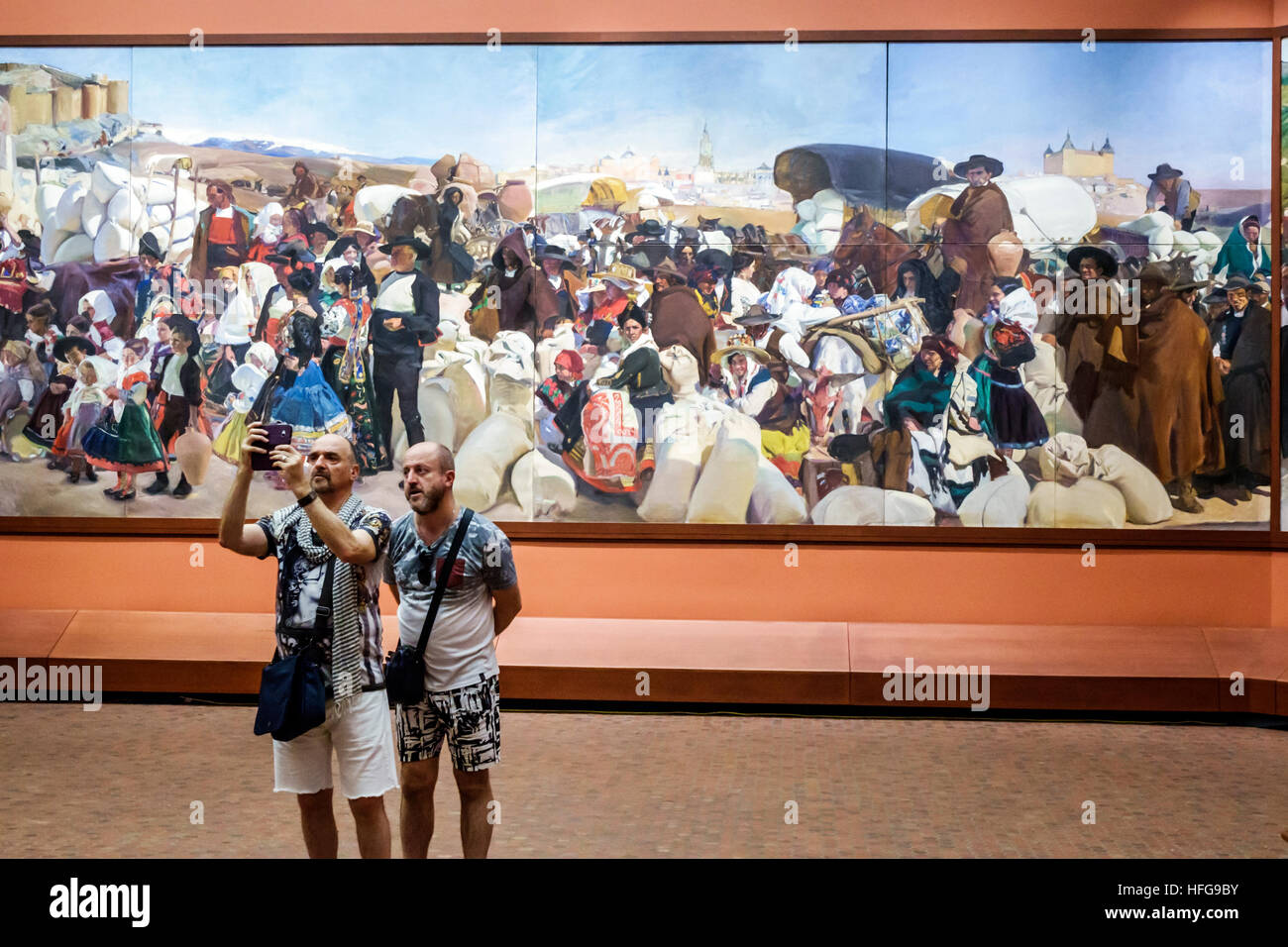 New York City, NY NYC, Upper Manhattan, Hispanic Society of America, Bancaja Gallery, Kunstwerke, Joaquin Sorolla, Vision von Spanien, Vision de Espana, Malerei Stockfoto