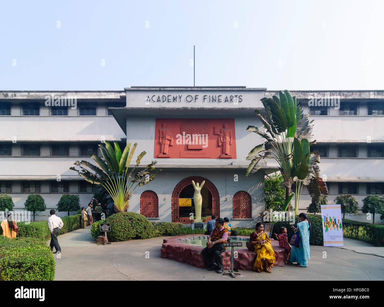 Kolkata (Calcutta, Kalkutta): Akademie der bildenden Kunst, West-Bengalen, Westbengalen, Indien Stockfoto