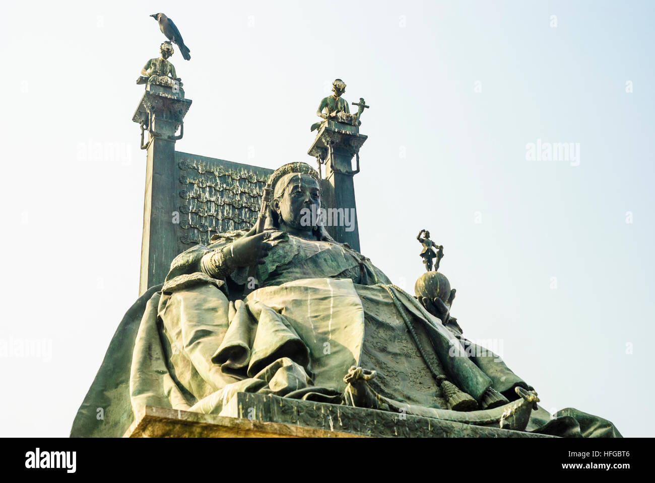 Kolkata (Calcutta, Kalkutta): Victoria Memorial; Denkmal der Königin Victoria, West-Bengalen, Westbengalen, Indien Stockfoto