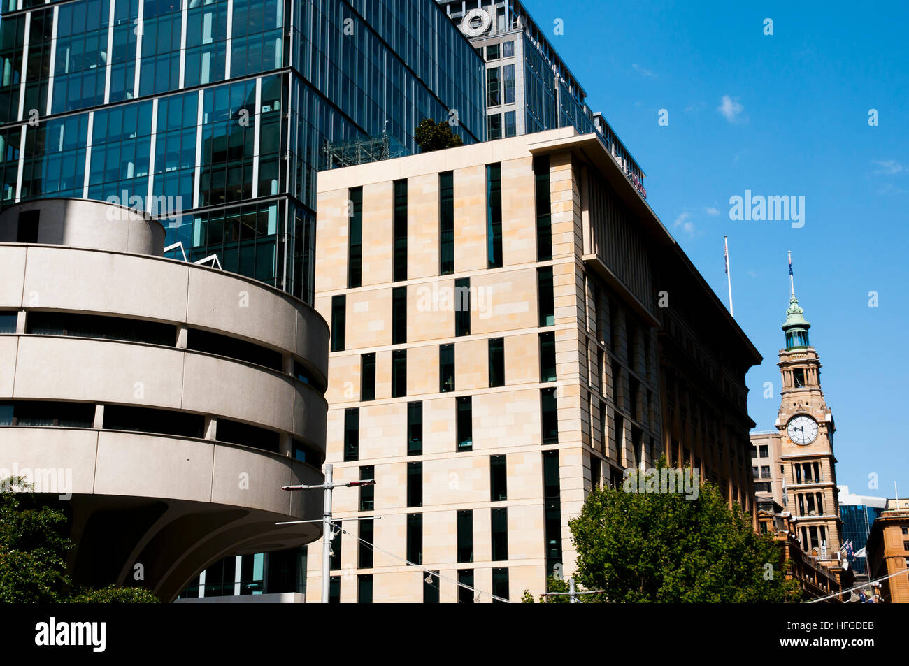 Gebäude der Stadt auf Martin Pl - Sydney - Australien Stockfoto