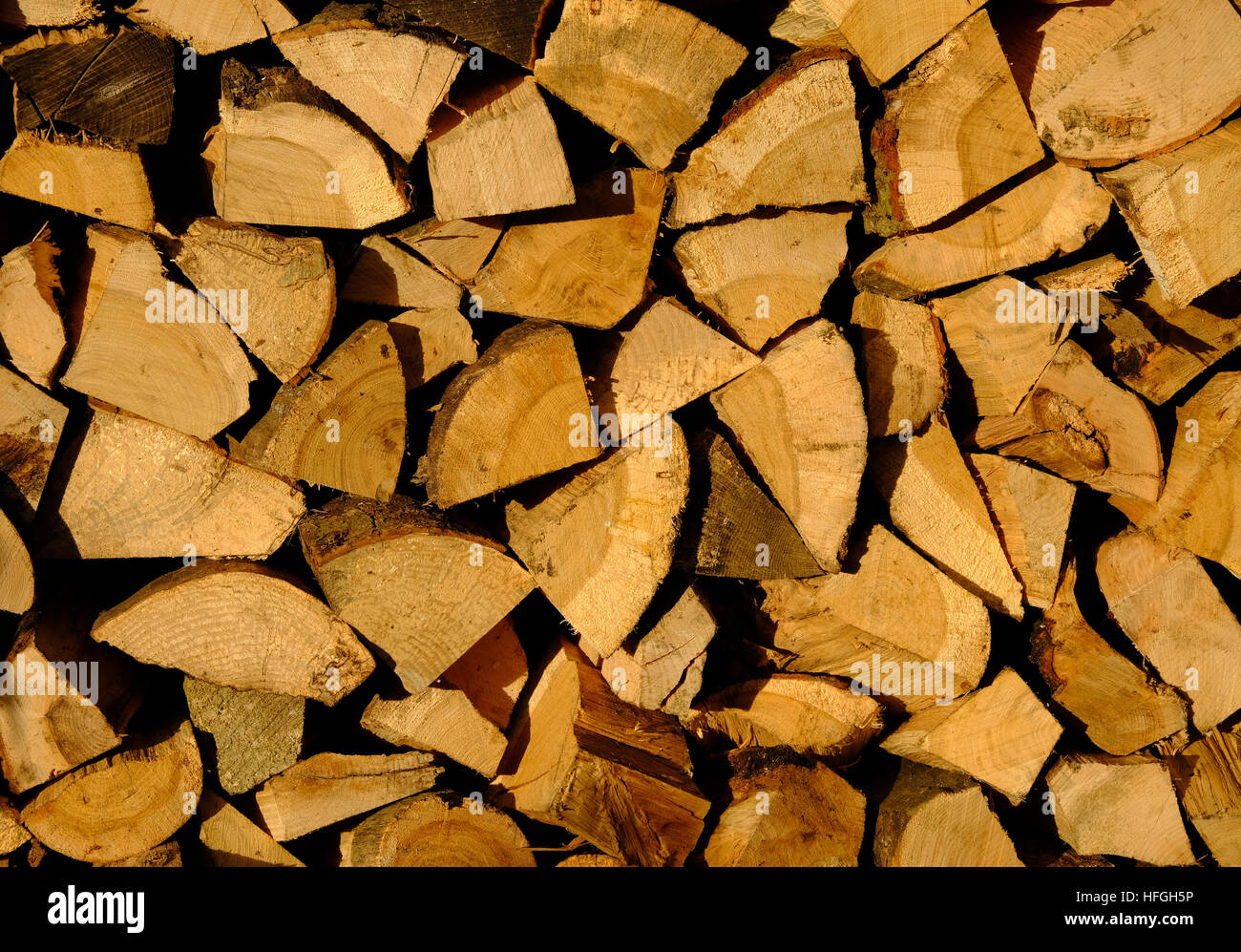 Holzstapel Stockfoto