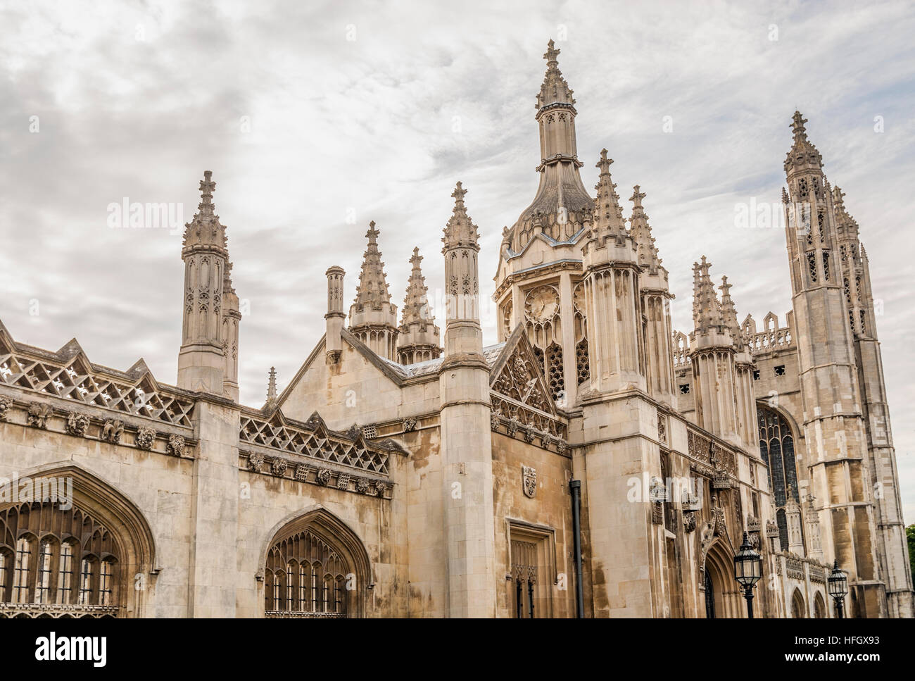 King's College Gate House in der Universitätsstadt Cambridge, England Stockfoto