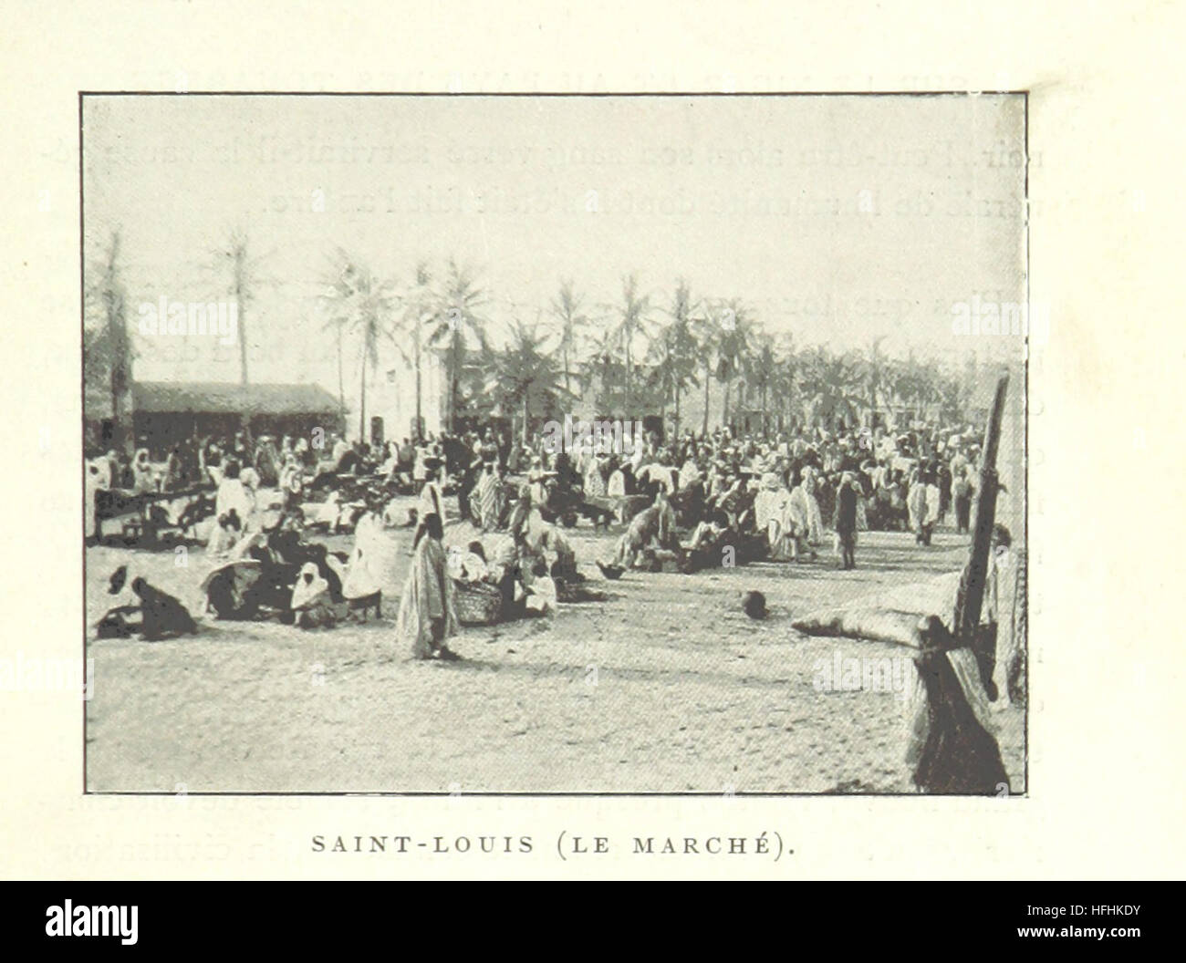 Dieses Bild von „Sur le Niger et au Pays des Touaregs“ dokumentiert eine französische Mission zum Fluss Niger und zum Volk der Touareg mit einer illustrierten Karte und detaillierten Beobachtungen der Geographie und der Bevölkerung der Region. Stockfoto