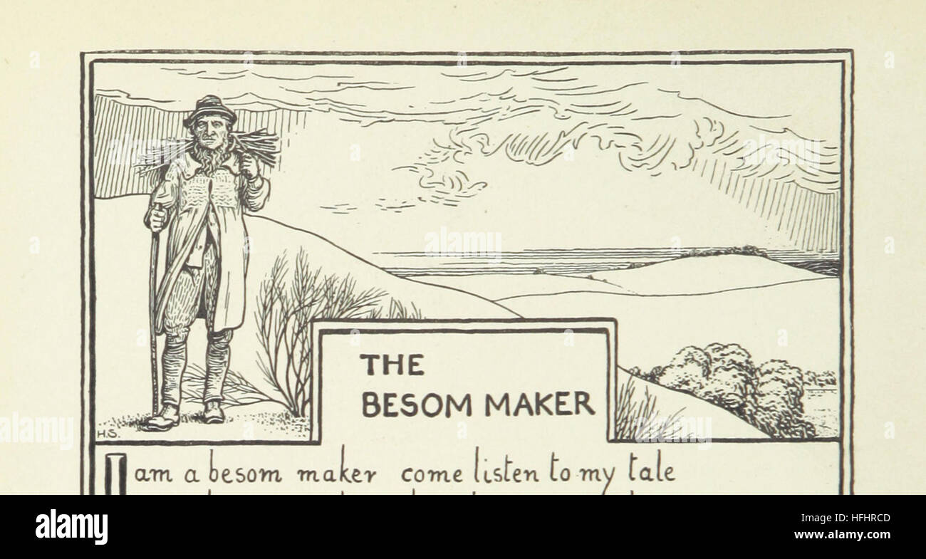 Die Besen-Maker & anderen Country-Folk-Songs. Gesammelt und illustrierte ByH. Sumner Image entnommen Seite 18 der "Besen-Maker & andere Stockfoto