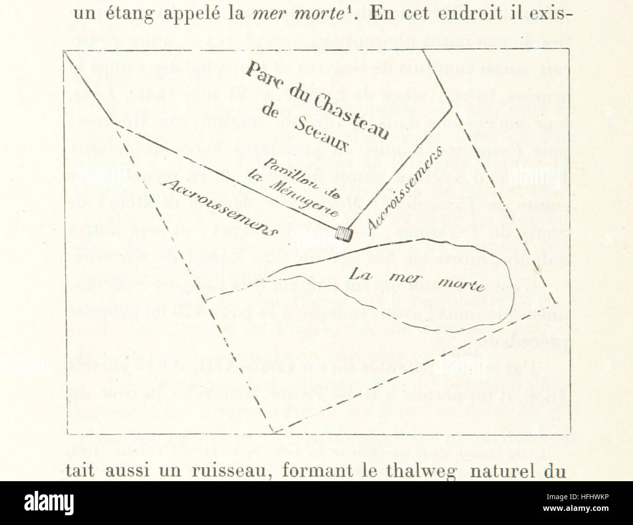 Abbildung Seite 186 der 'Histoire De La Ville de Sceaux Depuis Son Origine Jusqu' À Nein Jours entnommen... Sous la Richtung de... M. Charaire... Ouvrage Illustré de Gravuren, etc. "Bild entnommen Seite 186 der" Histoire De La Ville Stockfoto