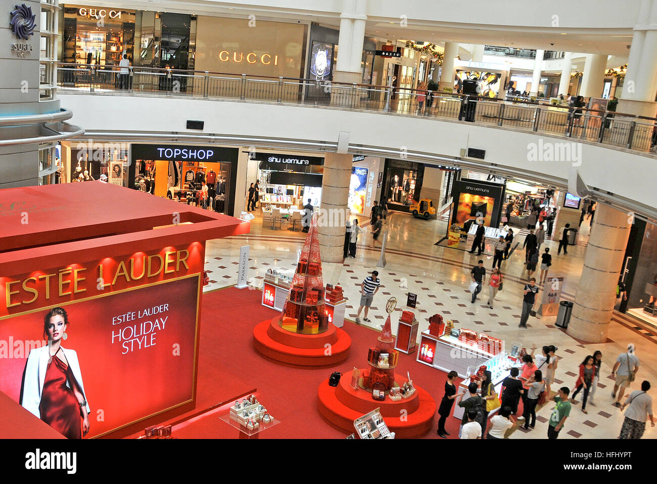 Die Suria KLCC shopping Mall Kuala Lumpur Malaysia Stockfoto