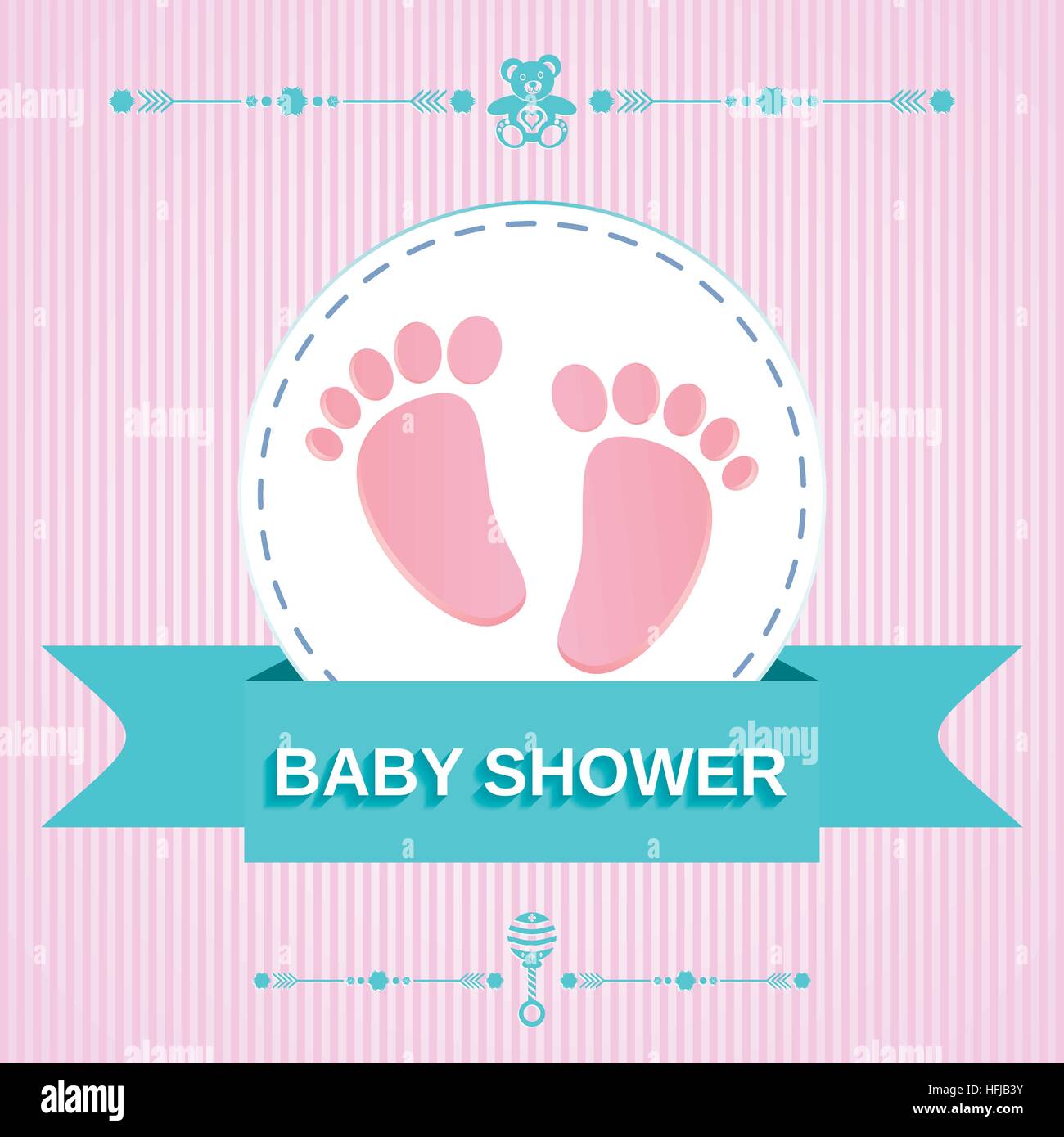 Baby-Dusche-design Stock Vektor