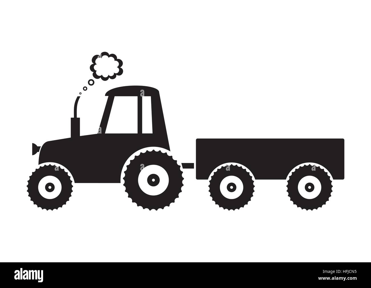 Traktor Stock Vektor