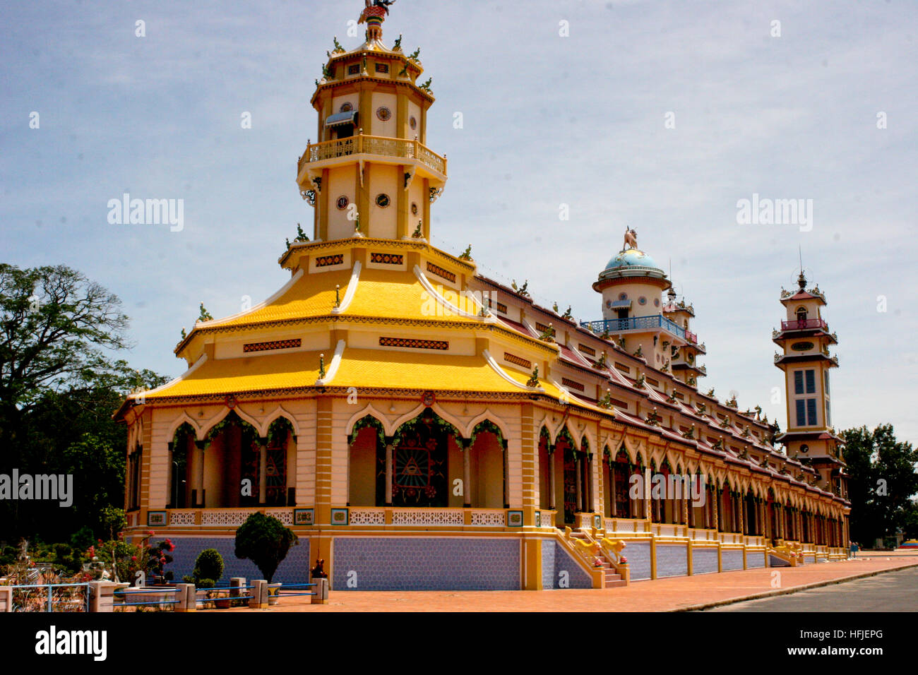 Cai Dai Tempel Ho-Chi-Minh-Stadt Stockfoto