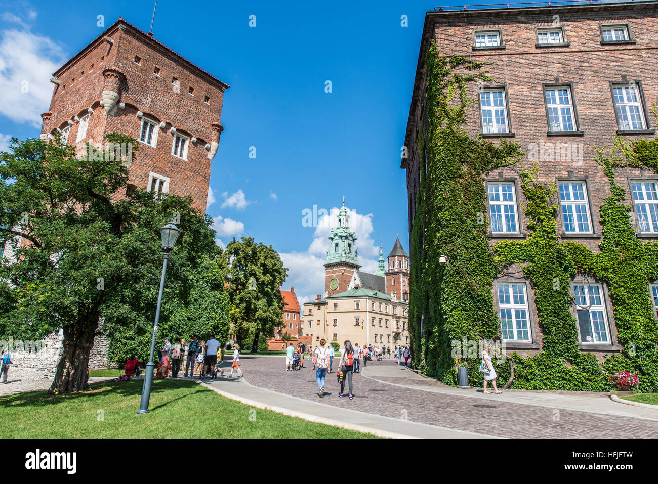 Das Schloss Wawel in Krakau Polen Stockfoto