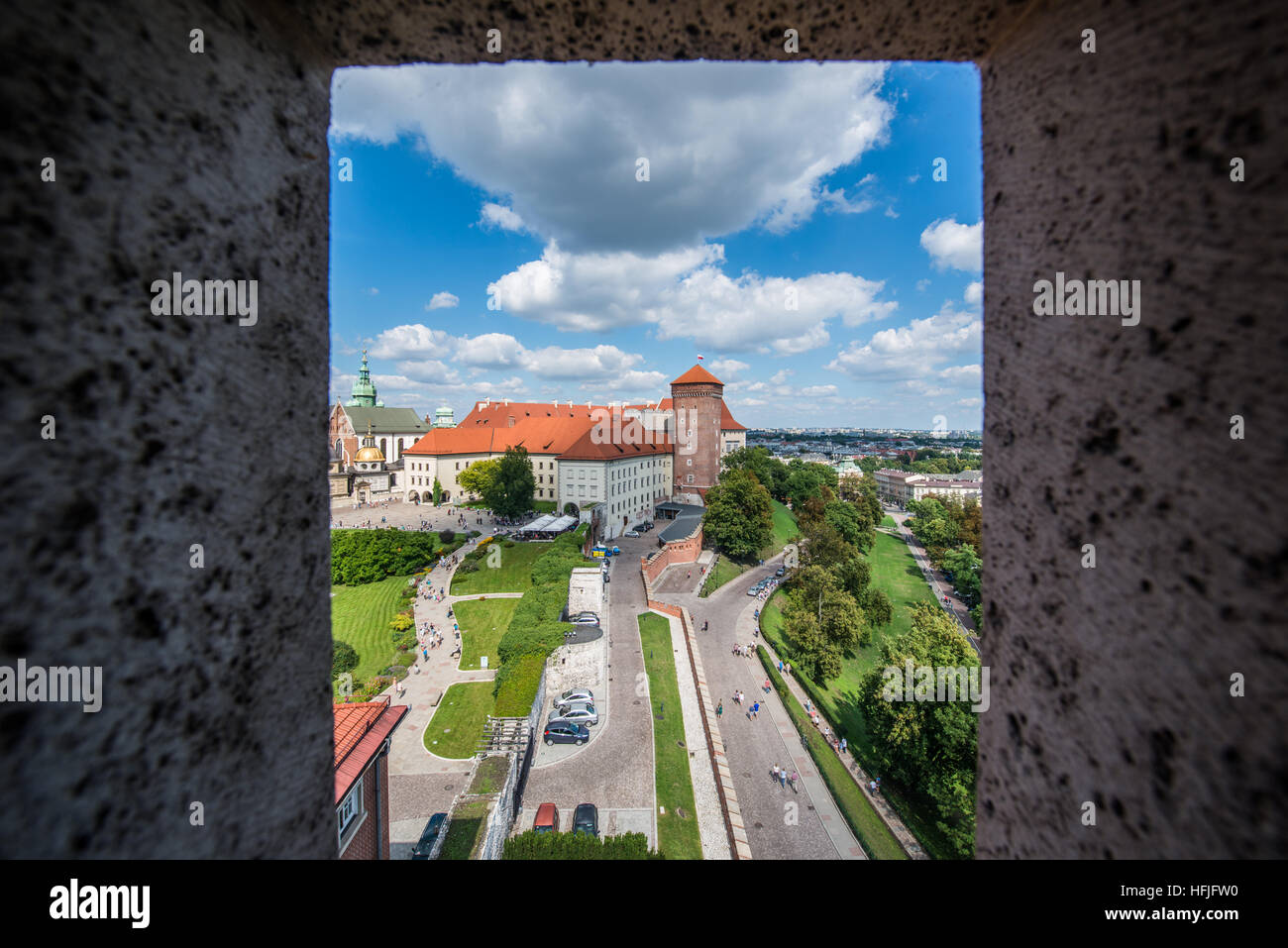 Das Schloss Wawel in Krakau Polen Stockfoto