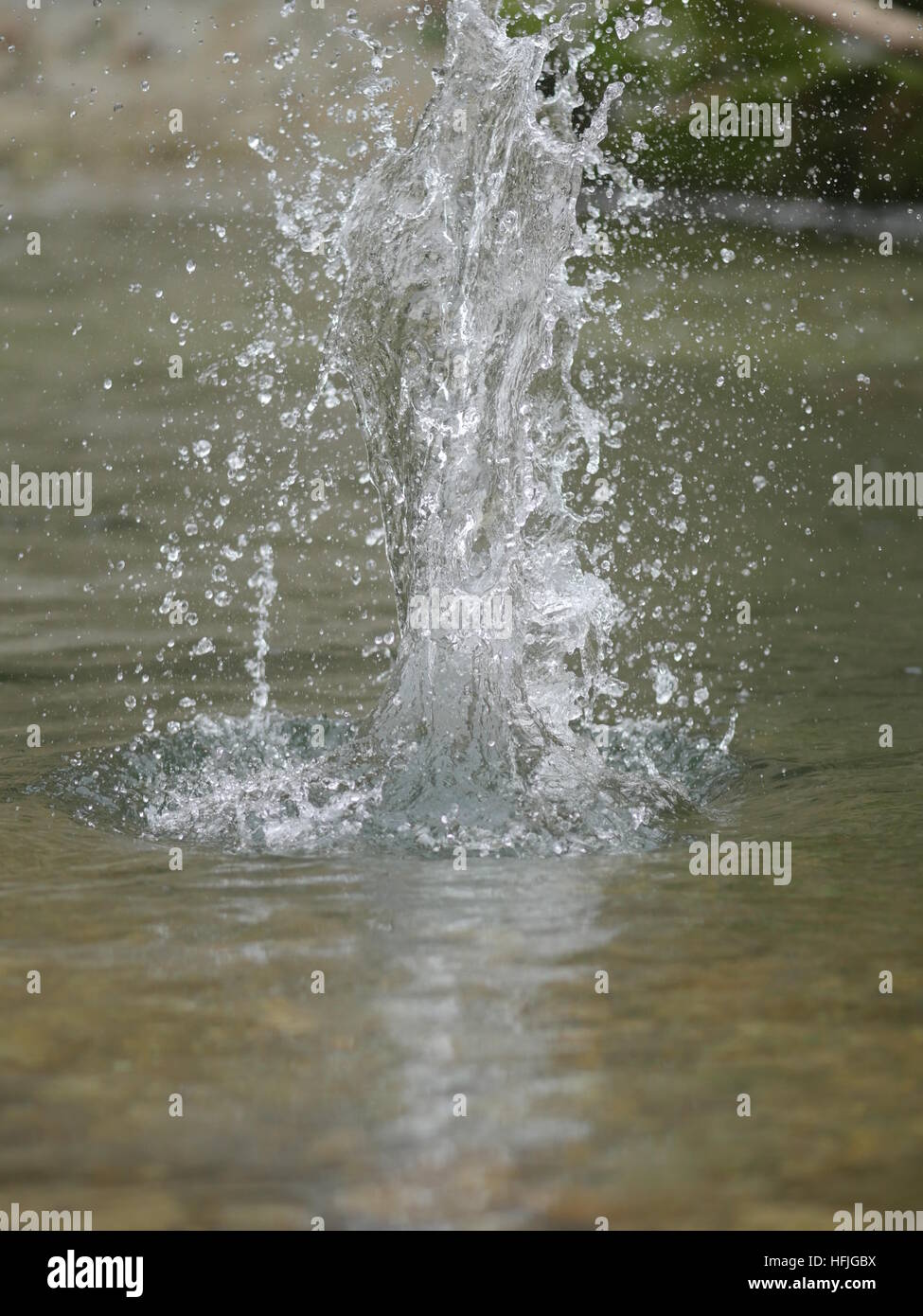 Naturgewalt Wasser. Stockfoto