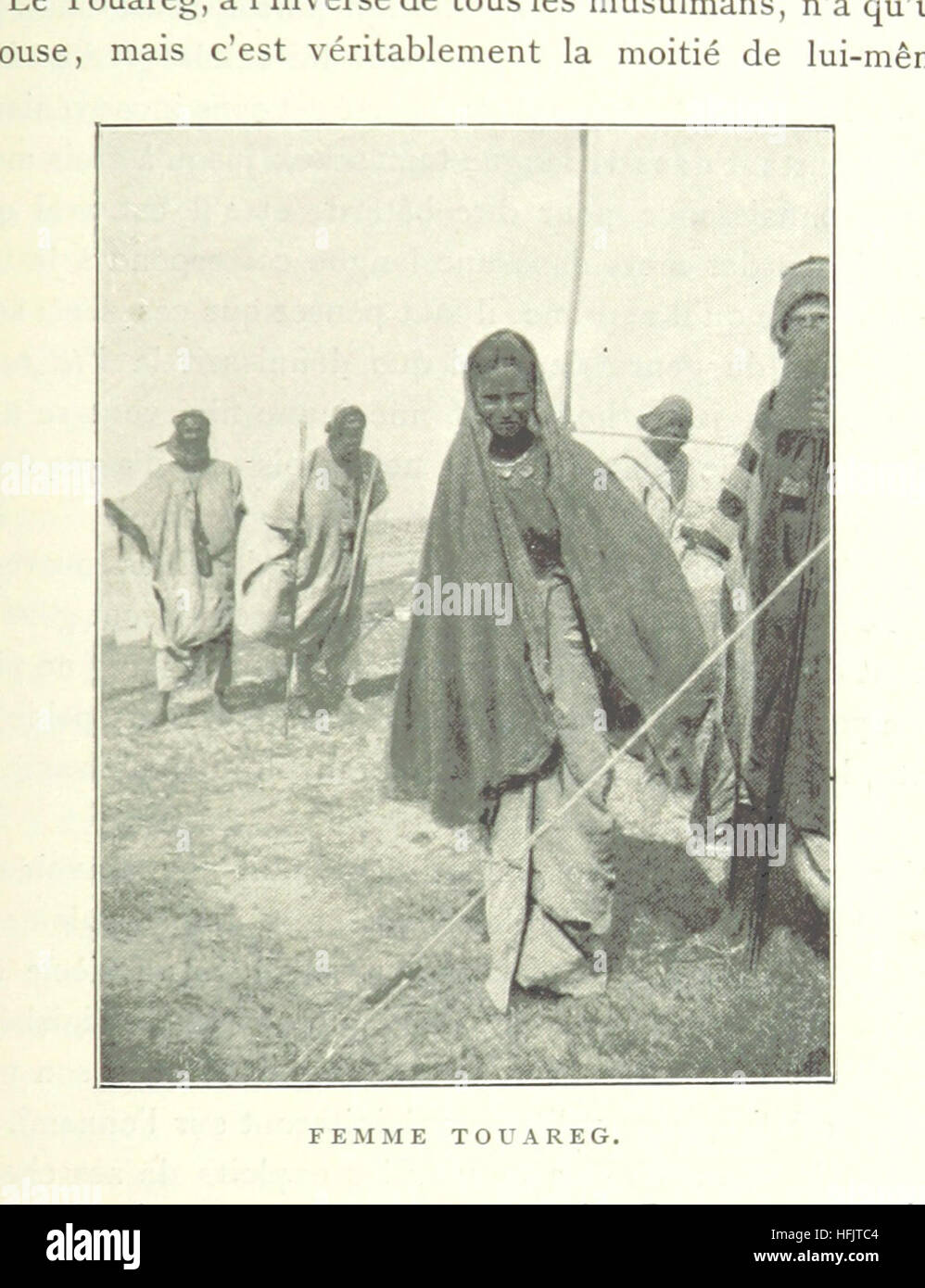 Ein Bild von Seite 225 von „Sur le Niger et au Pays des Touaregs“, das die Mission von Hourst in Afrika illustriert, mit detaillierten Karten und Bildern der Region Niger. Stockfoto