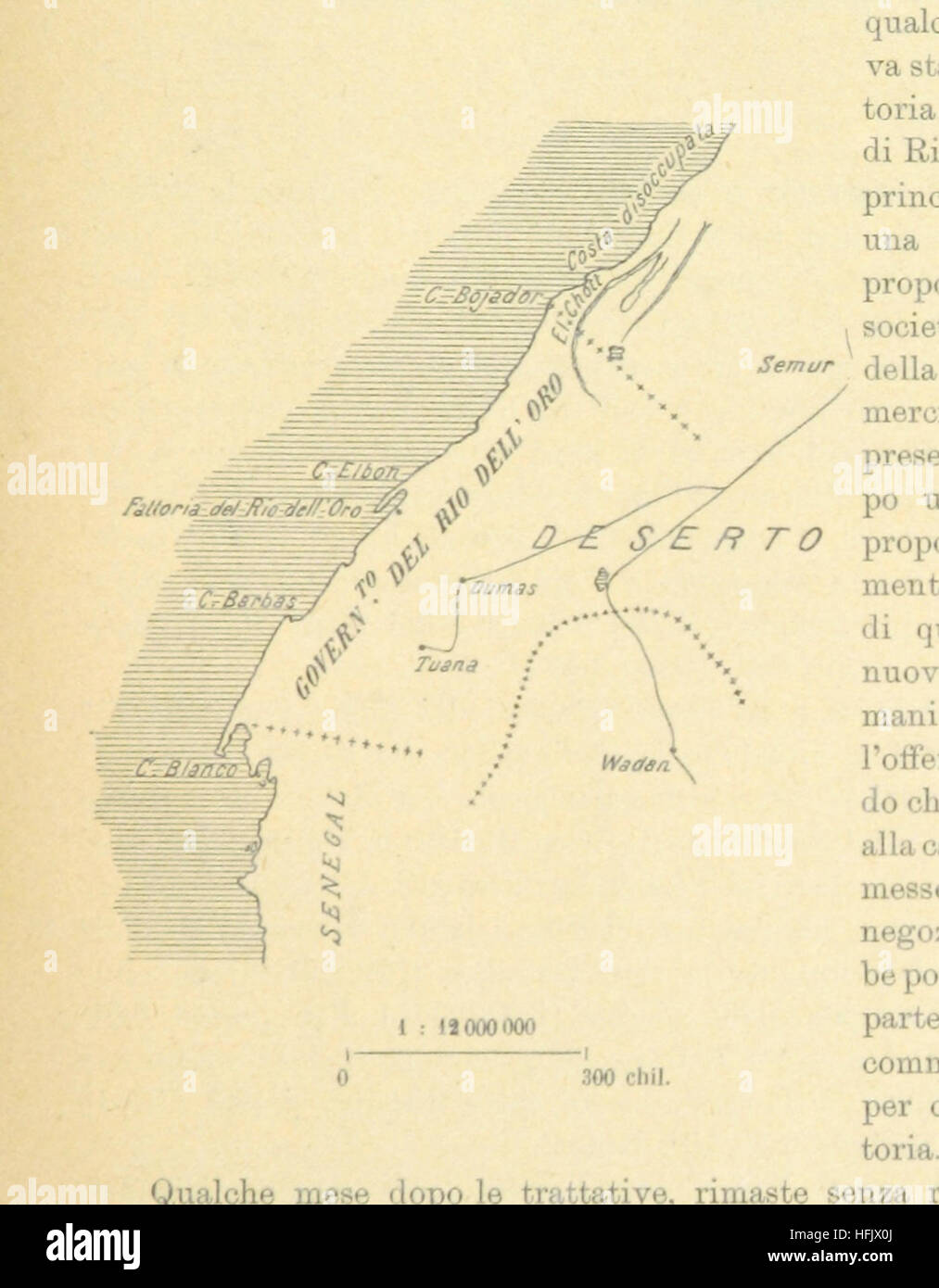 Bild von Seite 23 ' Possedimenti e Protettorati Europei in Afrika, 1889. Raccolta di Notizie... Sulle Regioni Costiere Africane Corredato di... Disegni "Bild von Seite 23 ' Possedimenti e Protettorati Europei Stockfoto