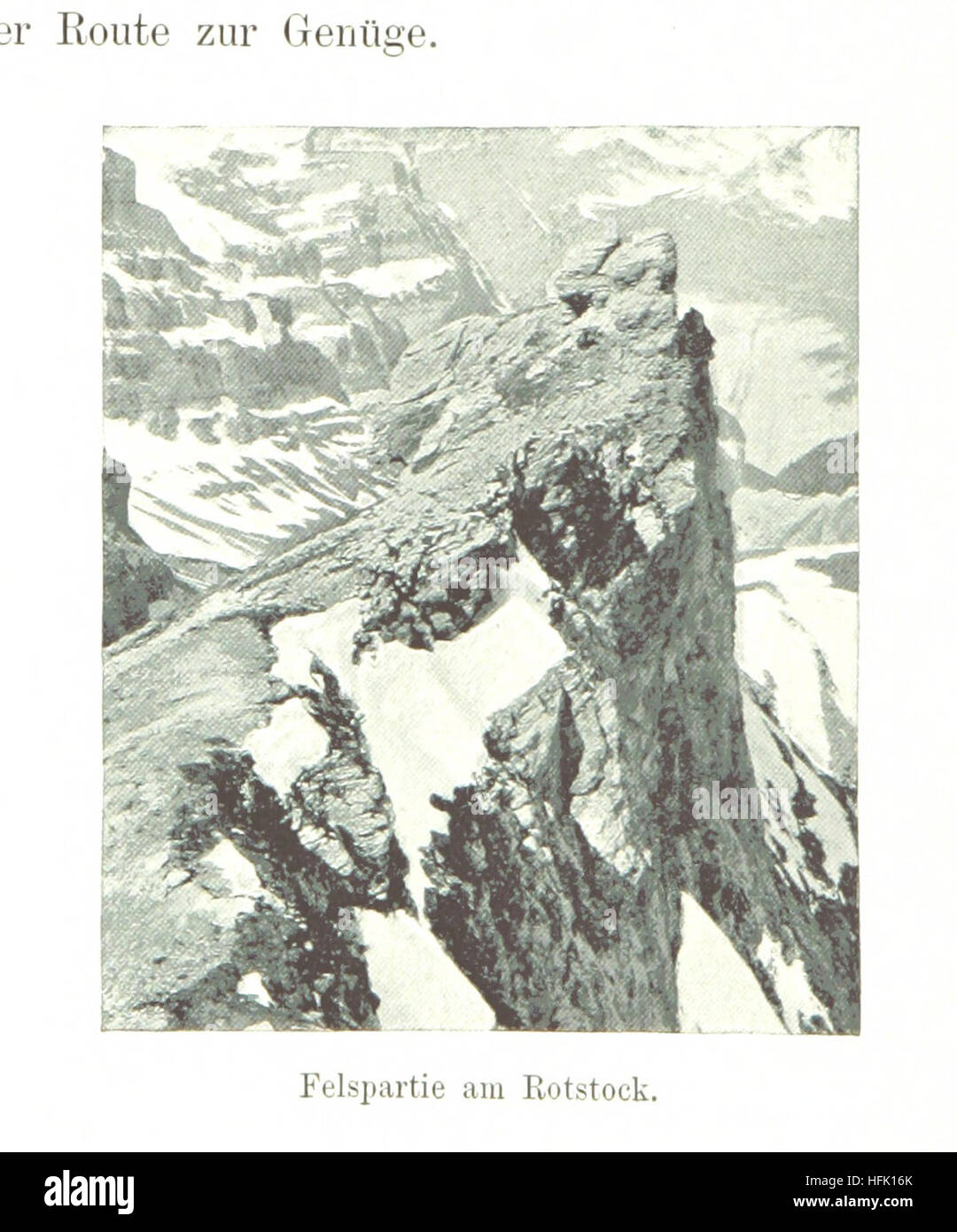 Bild von Seite 24 des "im Luftigen Hilmarsson 'n... Sterben Sie Jungfrau Und Das Berner Oberland... Herausgegeber von der Sektion Berlin des Deutschen Und Österreichischen Alpenvereins. [Mit Abbildungen und Tafeln.] " Bild von Seite 24 des "im Luftigen Hilmarsson 'n Stockfoto