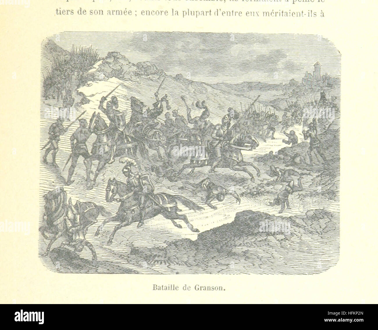 Bild entnommen Seite 99 von "La Suisse Historique et Légendaire... Avec Gravuren, etc. "Bild entnommen Seite 99 von" La Suisse Historique et Stockfoto