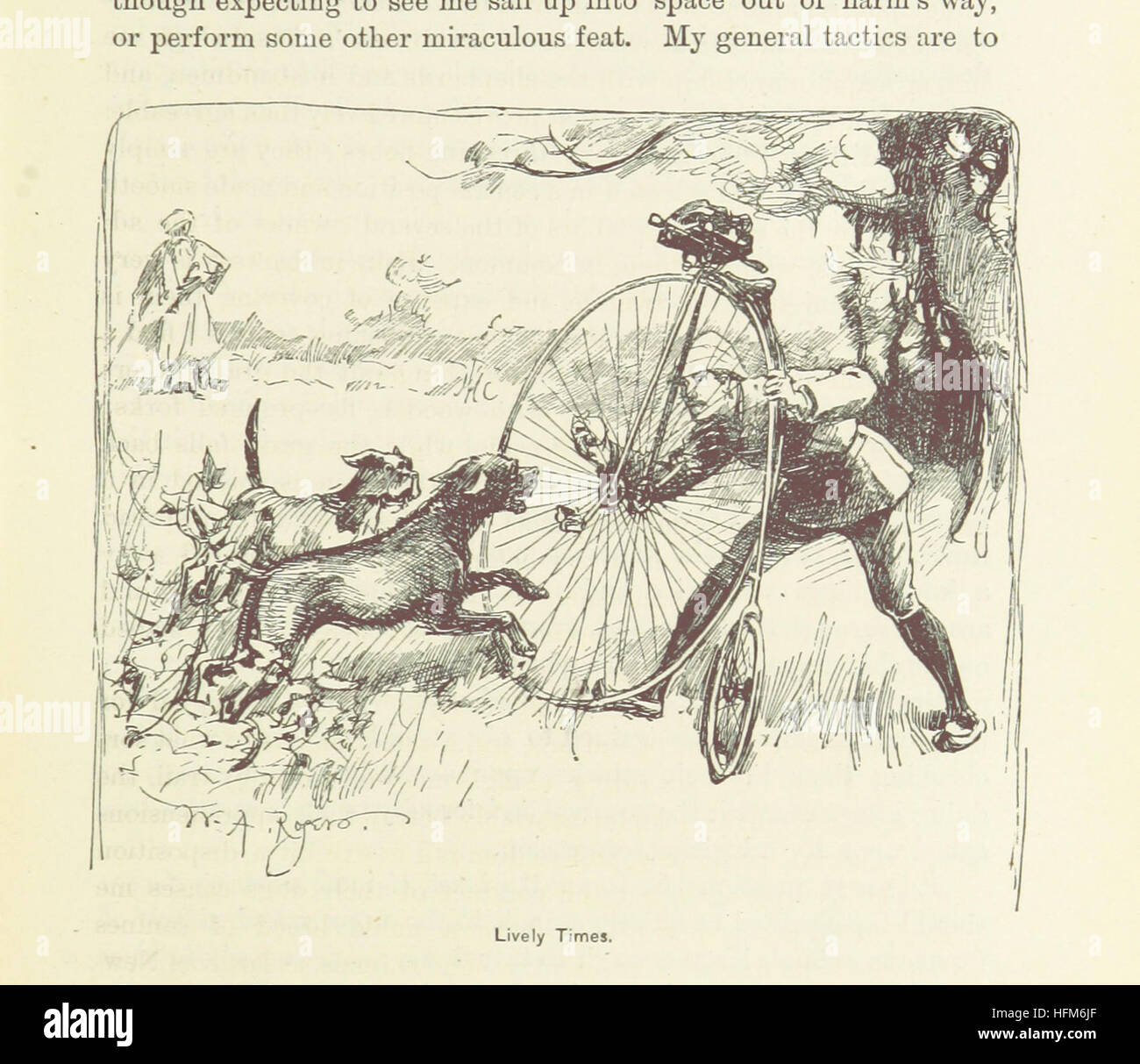 Dieses Bild stammt von Seite 311 von „Around the World on a Bicycle“, das die Fahrradreise des Autors von San Francisco nach Teheran dokumentiert. Das Buch mit Illustrationen beschreibt das globale Abenteuer über mehrere Kontinente hinweg. Stockfoto