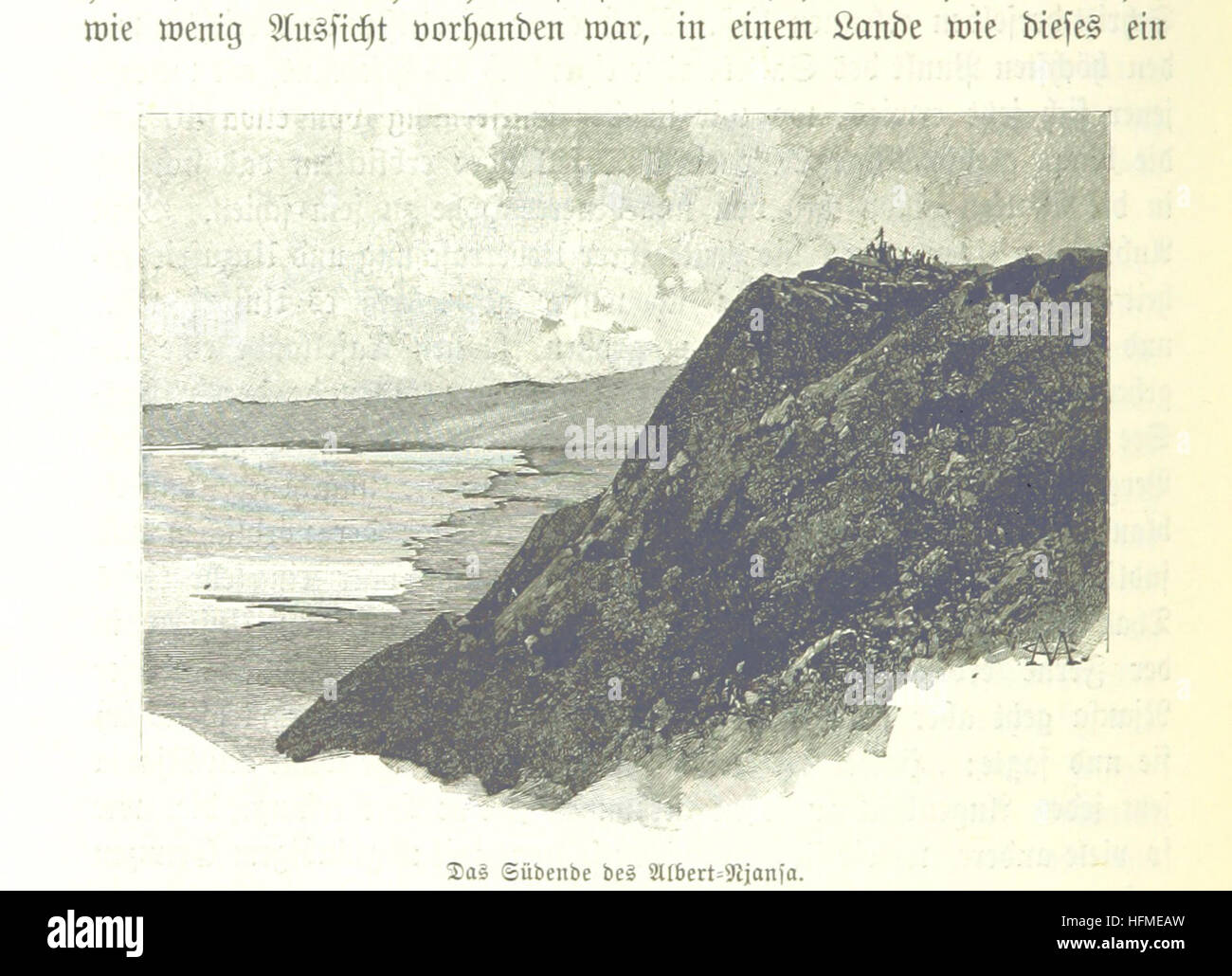 „Im dunkelsten Afrika“ erzählt eine Entdeckungsreise in die dunkelsten Teile Afrikas, übersetzt von H. von Wobeser aus dem Englischen, in der Begegnungen und Herausforderungen in der Region beschrieben werden. Stockfoto