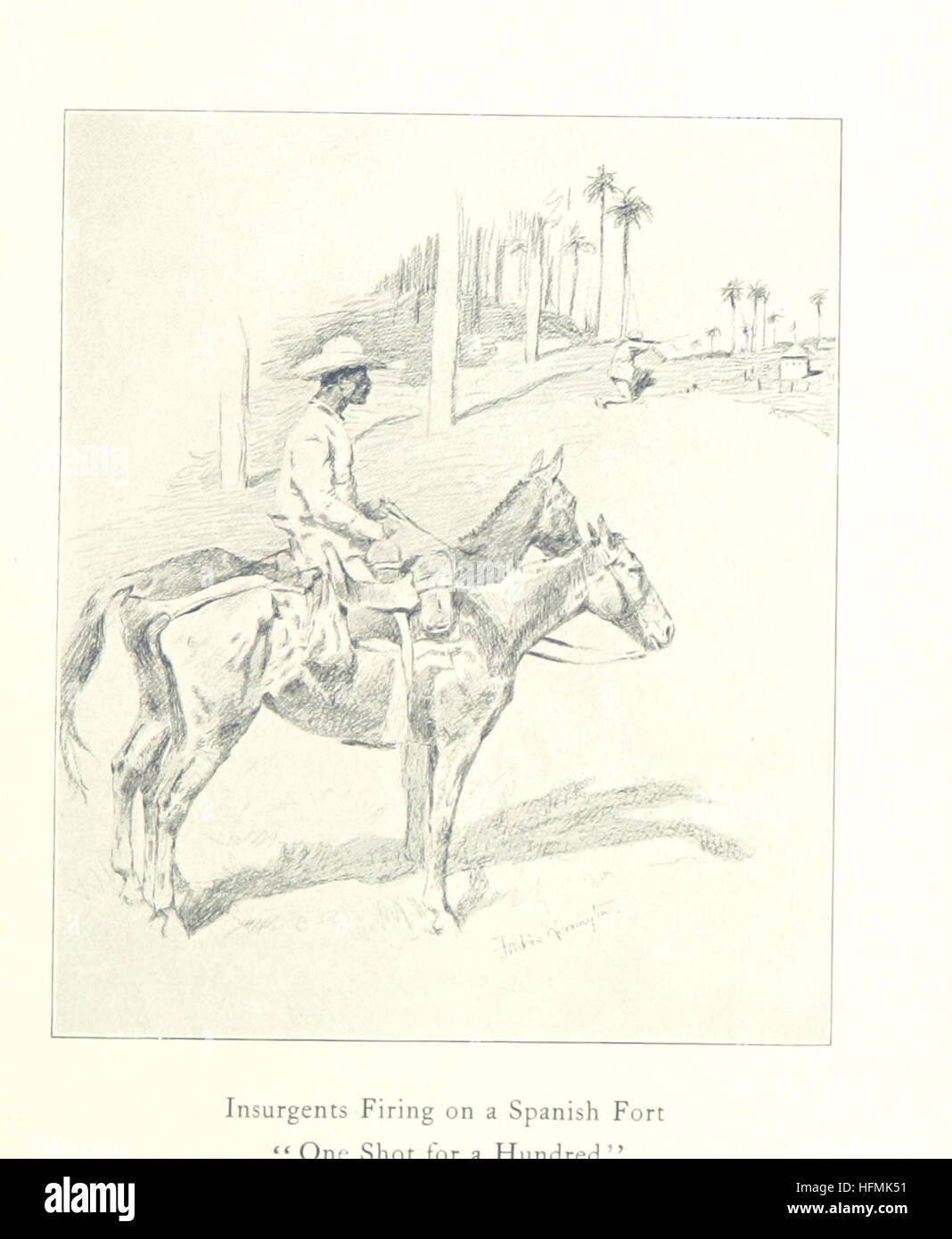 Abbildung Seite 37 entnommen "Kuba in Kriegszeiten... Illustriert von Frederic Remington "Bild von Seite 37" Kuba in Kriegszeiten Stockfoto