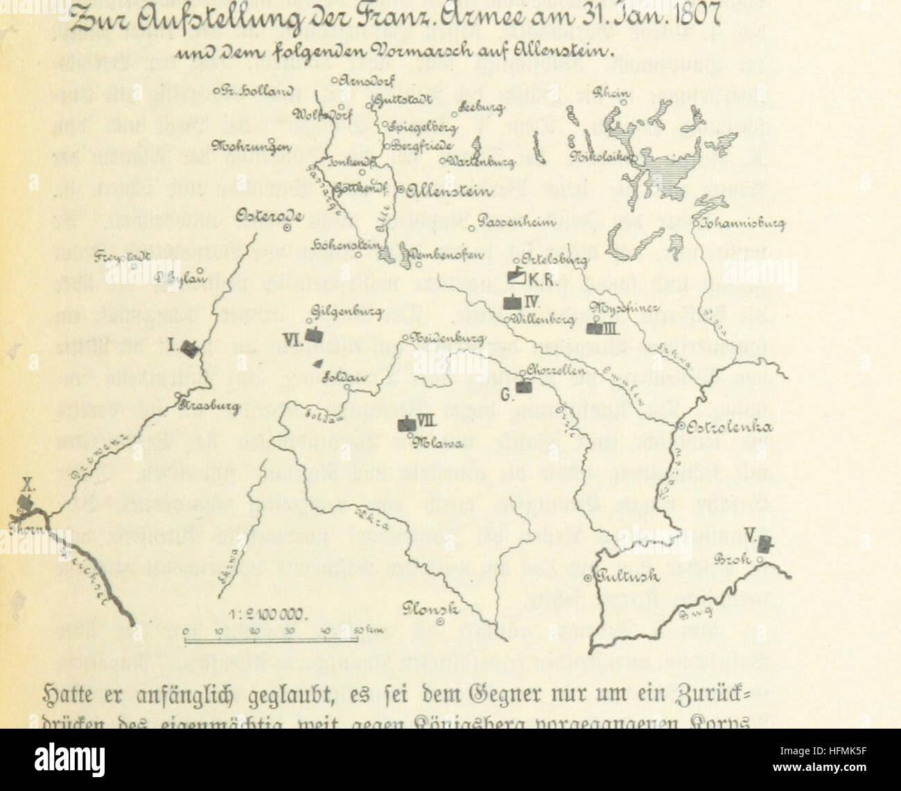 Abbildung Seite 37 entnommen "sterben Heerführung Napoleons Und Moltkes... Mit Dreizehn Blatters, etc. "Bild von Seite 37" sterben Heerführung Napoleons Und Stockfoto