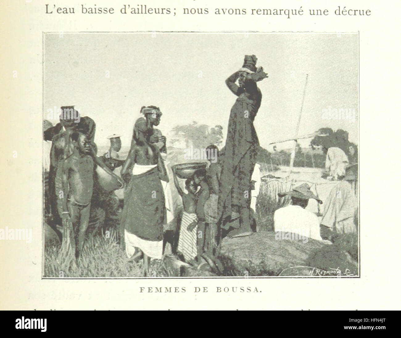 Ein Bild von Seite 443 von „Sur le Niger et au Pays des Touaregs“, das die Mission von Hourst in der Region Niger und das Land der Tuareg mit Illustrationen und Karten beschreibt. Stockfoto